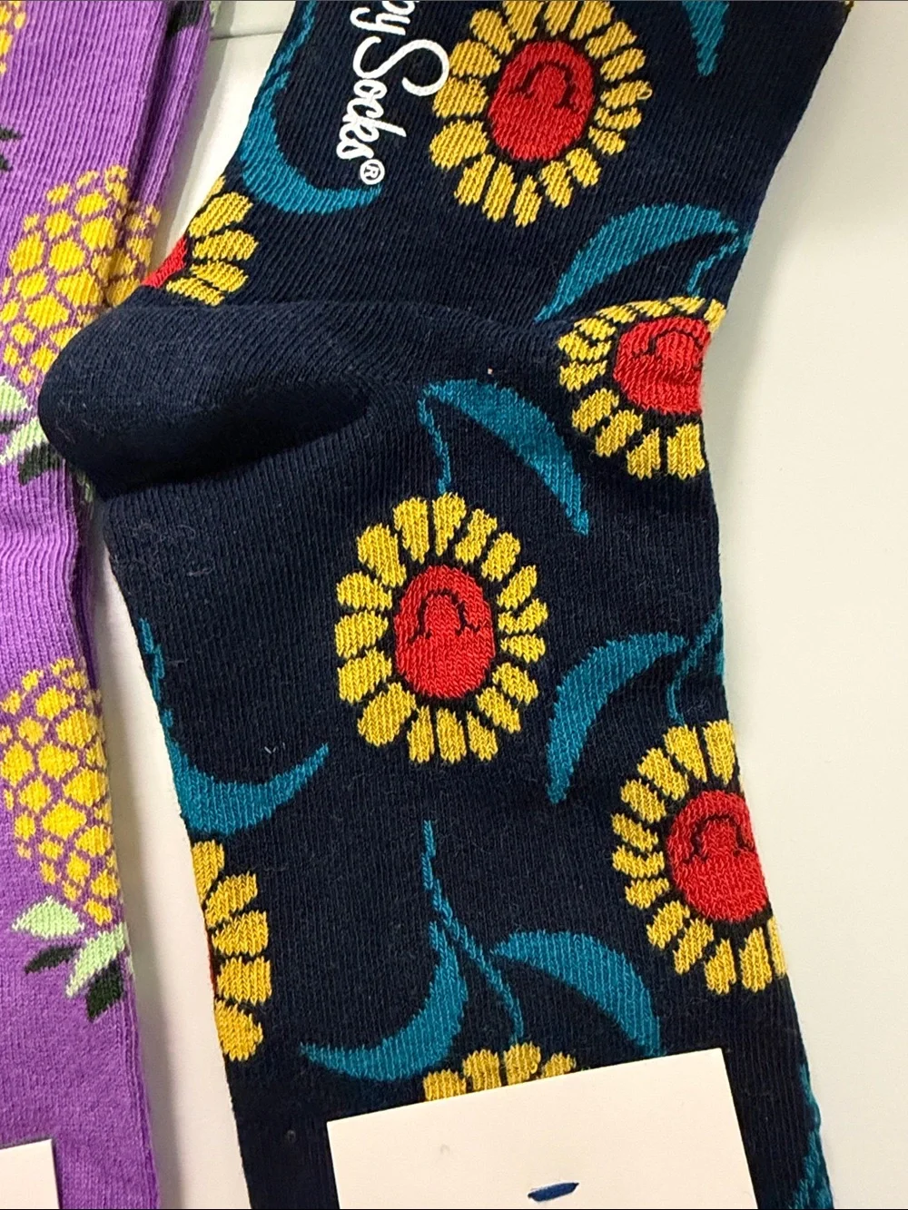 Happy Socks crew yellow